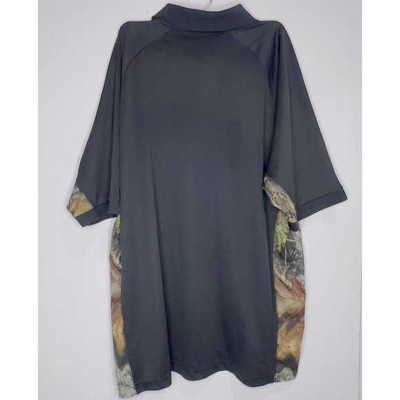 Red Head Men's Size XL Polo Shirt Short Sleeve Black/Brown Camo Hunting - Picture 2 of 7